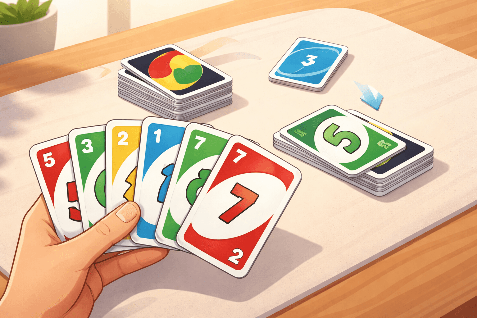 hur många kort ska man ha i uno